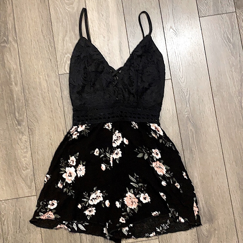 Woman’s or Teens Floral Shorts Jumper
